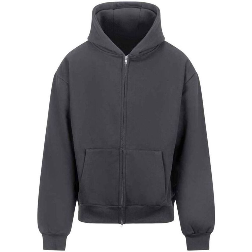Awdis Unisex Adult Signature Heavyweight Oversized Full Zip Hoodie / Solid Charc